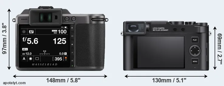 Comparison X1D II or D-LUX 8 rear