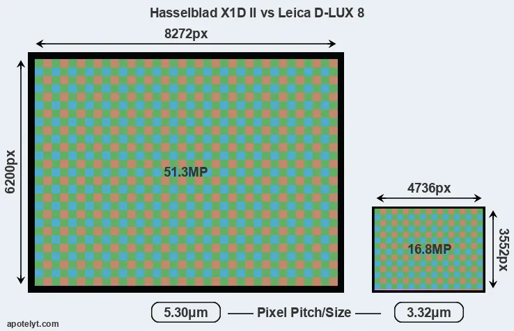 X1D II versus D-LUX 8 MP