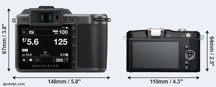 Comparison X1D II or E-PM1 rear