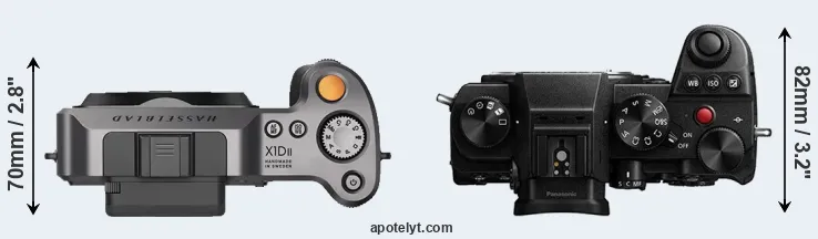 Compare X1D II versus S5 top