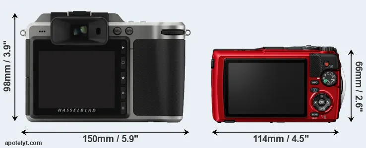 Comparison X1D or TG-7 rear