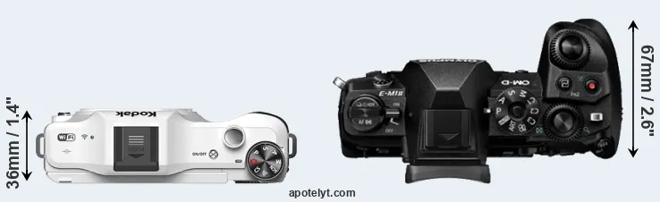 Compare S-1 versus E-M1 II top