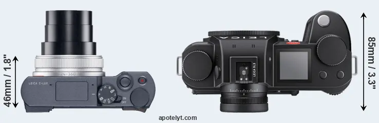 Compare C-LUX versus Leica SL3 top