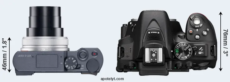 Compare C-LUX versus D5300 top