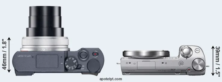 Compare C-LUX versus NEX-5T top