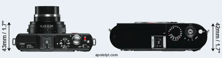 Compare D-LUX 5 versus M Typ 240 top