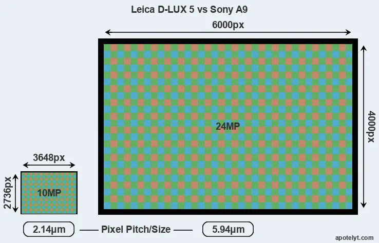 D-LUX 5 versus A9 MP