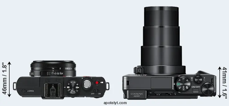 Compare D-LUX 6 versus A1000 top
