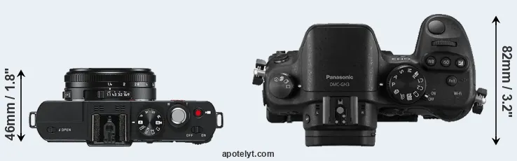 Compare D-LUX 6 versus GH3 top