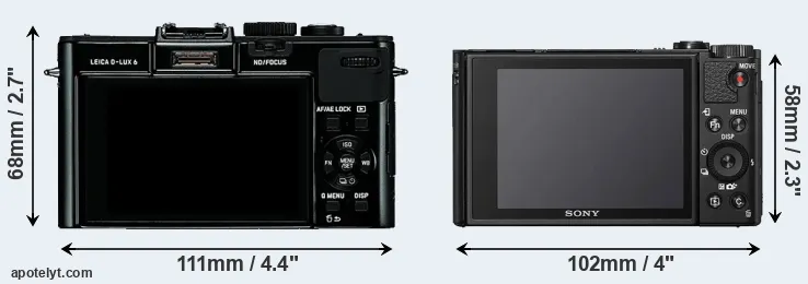 Comparison D-LUX 6 or HX95 rear