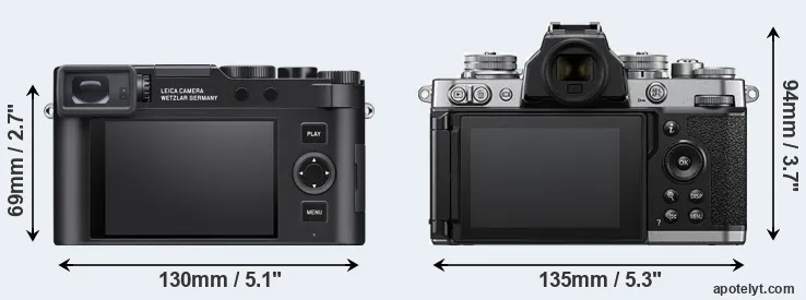 Comparison D-LUX 8 or Z fc rear