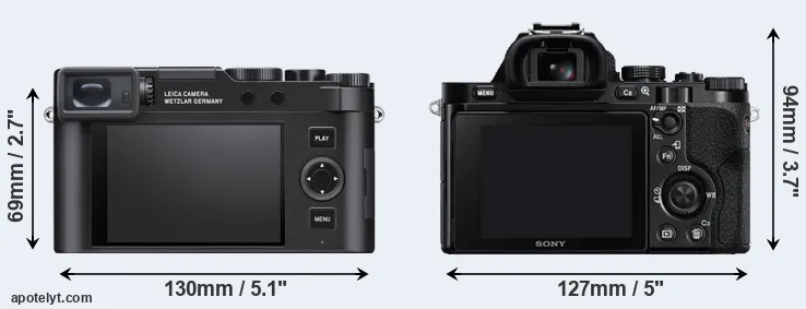 Comparison D-LUX 8 or A7R rear