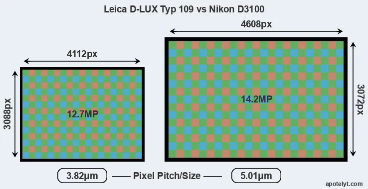 D-LUX Typ 109 versus D3100 MP