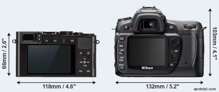Comparison D-LUX Typ 109 or D80 rear