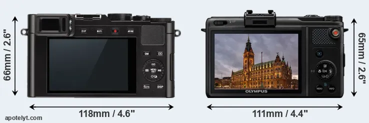 Comparison D-LUX Typ 109 or XZ-1 rear