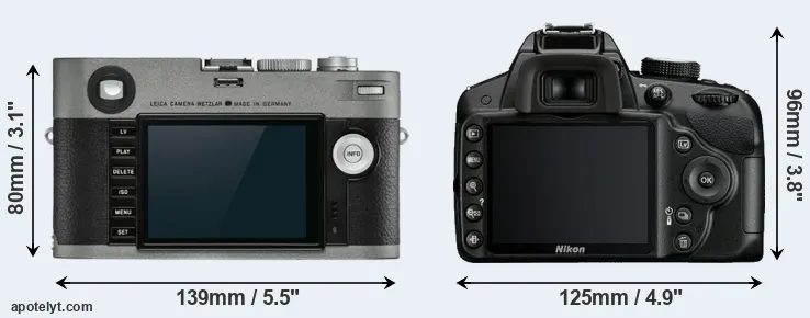 Comparison M-E Typ 240 or D3200 rear