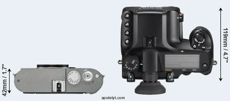 Compare M-E Typ 240 versus 645D top