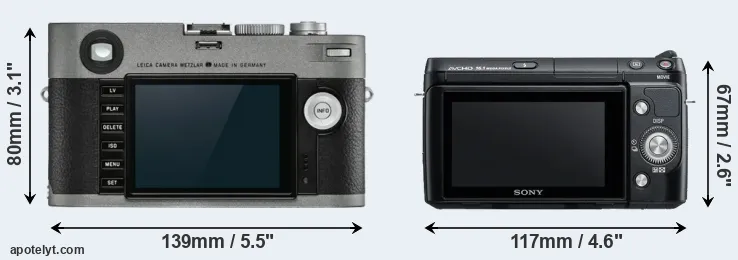 Comparison M-E Typ 240 or NEX-F3 rear
