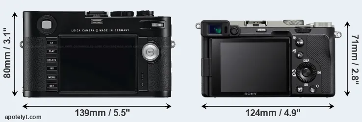 Comparison M Typ 240 or A7C rear