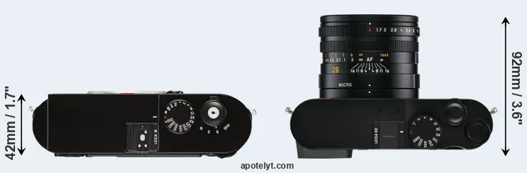 Compare M Typ 262 versus Q2 top