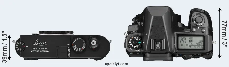 Compare M10-P versus K-3 II top