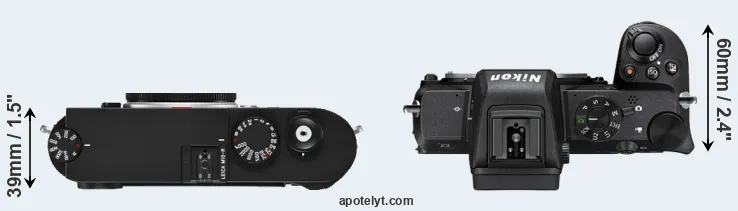 Compare M10-R versus Z50 top