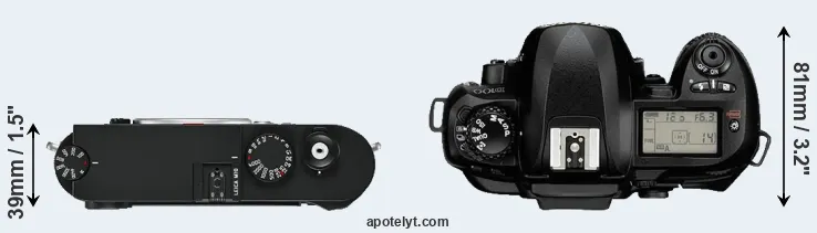 Compare M10 versus D100 top