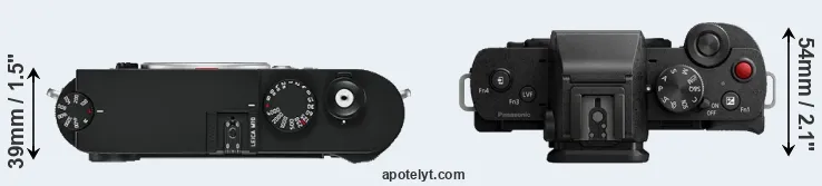 Compare M10 versus G110 top