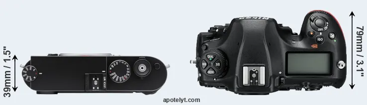 Compare M11 versus D850 top