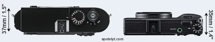 Compare M9 versus GR top