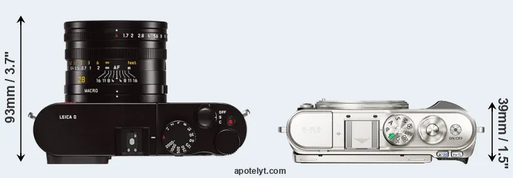 Compare Q Typ 116 versus E-PL9 top