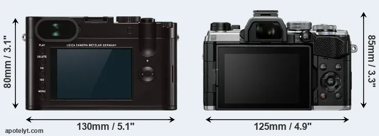 Comparison Q Typ 116 or OM-5 rear