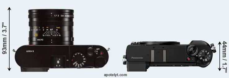 Compare Q Typ 116 versus GX80 top