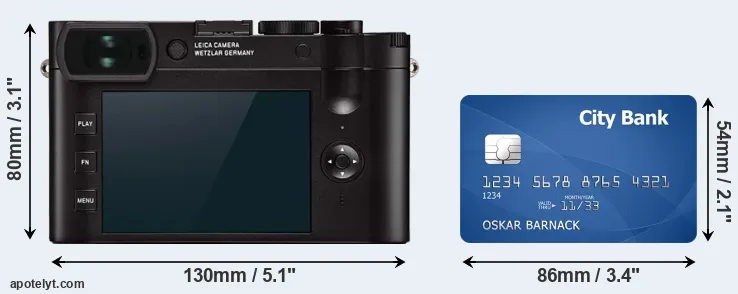 Q2 and credit card rear side