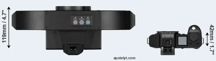 Compare S1 versus Leica SL2 top