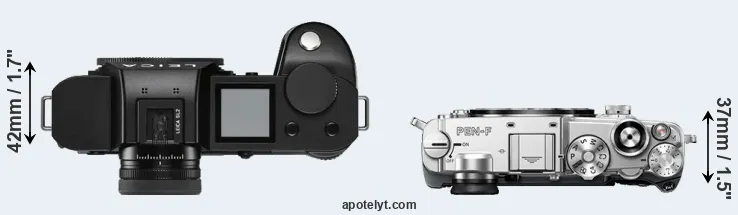 Compare Leica SL2 versus PEN-F top