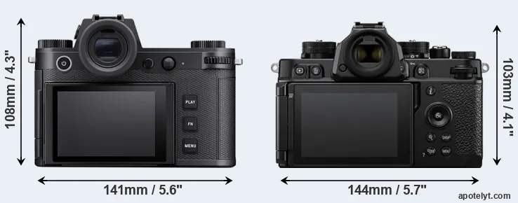 Comparison Leica SL3 or Zf rear
