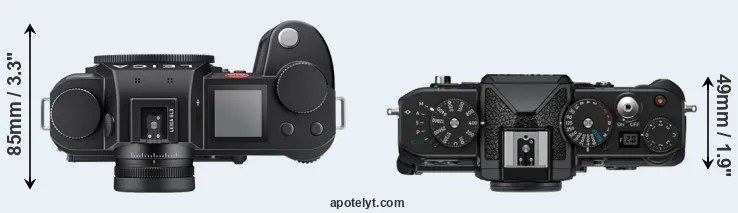 Compare Leica SL3 versus Zf top