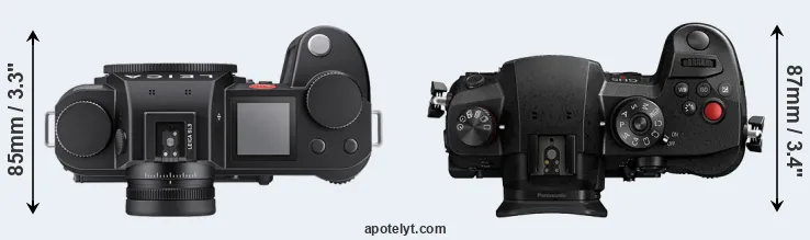 Compare Leica SL3 versus GH5 II top