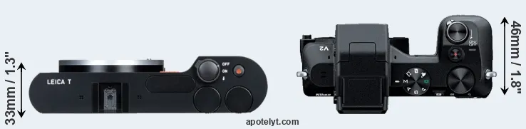 Compare T Typ 701 versus V2 top