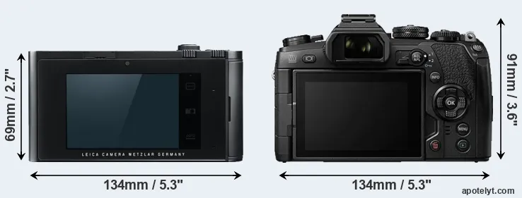 Comparison T Typ 701 or E-M1 II rear