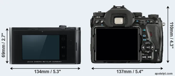 Comparison T Typ 701 or K-1 rear