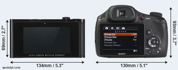 Comparison TL or HX350 rear