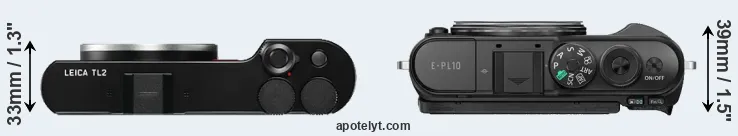 Compare TL2 versus E-PL10 top