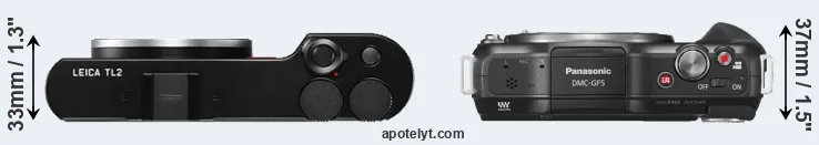 Compare TL2 versus GF5 top