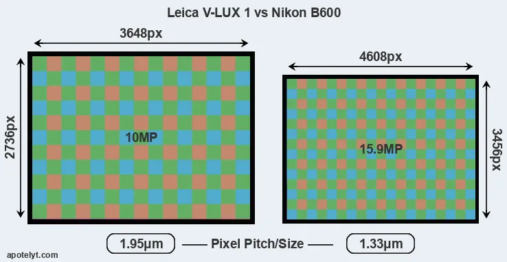 V-LUX 1 versus B600 MP