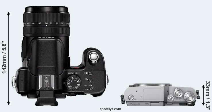 Compare V-LUX 1 versus GX850 top