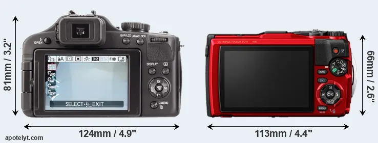 Comparison V-LUX 3 or TG-6 rear