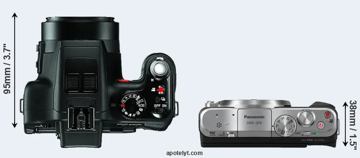 Compare V-LUX 3 versus GF6 top