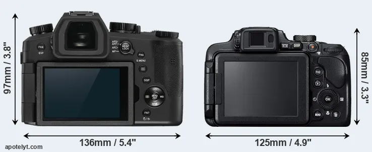 Comparison V-LUX 5 or B700 rear